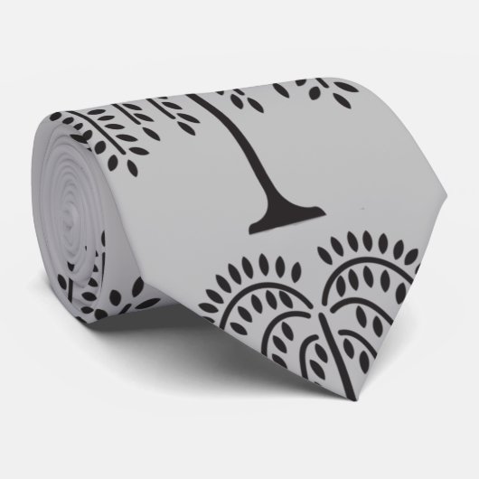 Wonende Wilde Silhouette Thunder_Cove Stropdas (Opgerold)