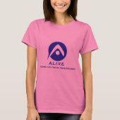 Wonen's steun aan ronde hals t-shirt (Voorkant)