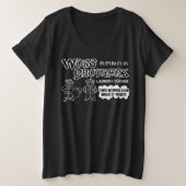 Wong Brothers Laundry Two Wongs make it white Grote Maat T-shirt (Design voorkant)