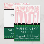 Woning ART DECO Kerstkaart (Voorkant / Achterkant)