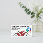 Woning | Squeegee-logo | Schoonmaken Visitekaartje (Staand voorkant)