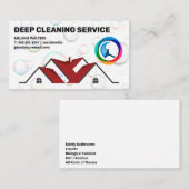 Woning | Squeegee-logo | Schoonmaken Visitekaartje (Voorkant / Achterkant)