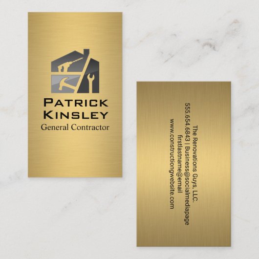 woningbouw | aannemer visitekaartje (Voorkant / Achterkant)