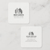 Woningbouwreiniging woningen vierkante visitekaartje (Voorkant / Achterkant)