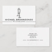 Woningdienst voor bejaardenschoonmaak Pro Janitora Visitekaartje (Voorkant / Achterkant)