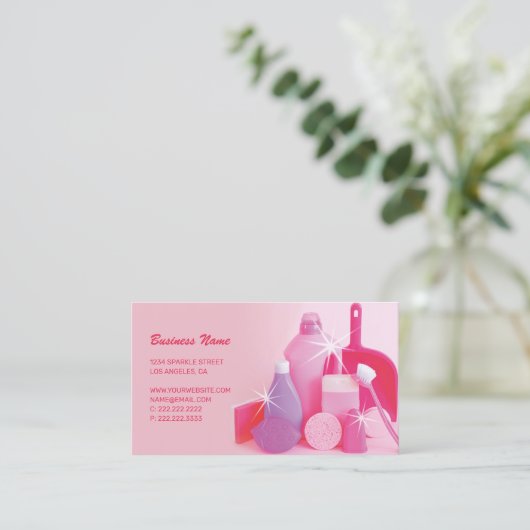 Woningdienst voor de bewaring van woningen visitekaartje (Staand voorkant)