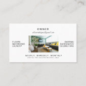 Woningdiensten voor de bewaring van bezittingen Tw Visitekaartje (Achterkant)