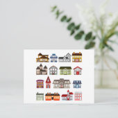 woningen-157869 woningen architectonische gebouwen briefkaart (Staand voorkant)