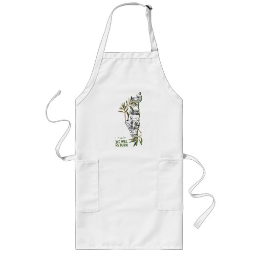 Woningen binnen de kaart, omarmd door olijftakken lang schort (Voorkant)