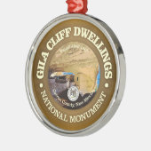 Woningen Gila Cliff (NM) Metalen Ornament (Links)