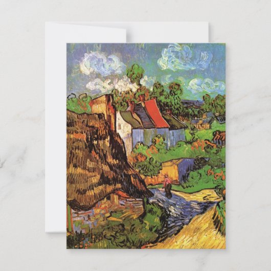 Woningen in Auvers door Vincent van Gogh (Voorkant)