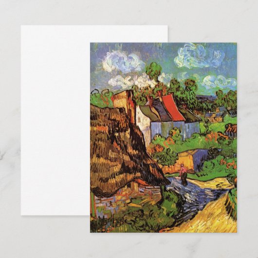 Woningen in Auvers door Vincent van Gogh (Voorkant / Achterkant)