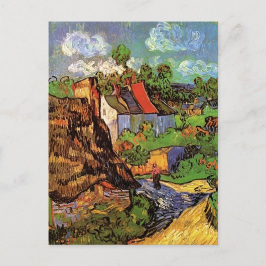 Woningen in Auvers door Vincent van Gogh Briefkaart (Voorkant)