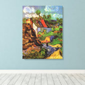 Woningen in Auvers door Vincent van Gogh Canvas Afdruk (Insitu (Houten vloer))