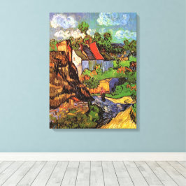 Woningen in Auvers door Vincent van Gogh Canvas Afdruk