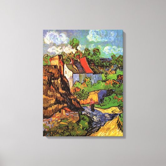 Woningen in Auvers door Vincent van Gogh Canvas Afdruk (Voorkant)