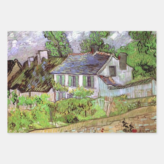 Woningen in Auvers door Vincent van Gogh Inpakpapier Vel (Voorkant 2)