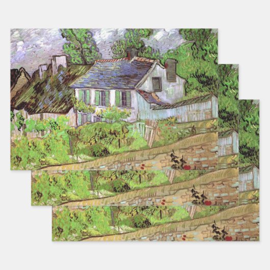 Woningen in Auvers door Vincent van Gogh Inpakpapier Vel (Set)