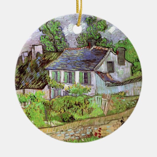 Woningen in Auvers door Vincent van Gogh Keramisch Ornament (Voorkant)