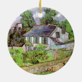 Woningen in Auvers door Vincent van Gogh Keramisch Ornament (Achterkant)