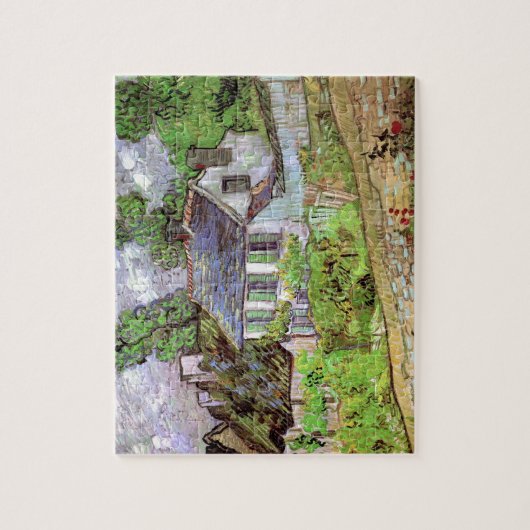Woningen in Auvers door Vincent van Gogh Legpuzzel (Verticaal)