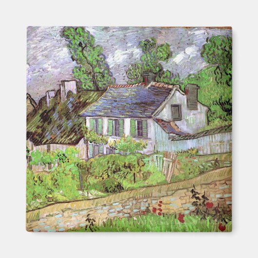 Woningen in Auvers door Vincent van Gogh Magneet (Voorkant)