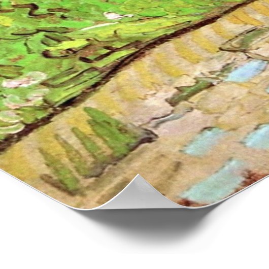 Woningen in Auvers door Vincent van Gogh Poster (Hoek)