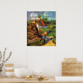 Woningen in Auvers door Vincent van Gogh Poster (Keuken)