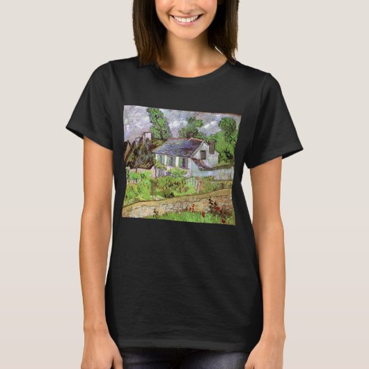 Woningen in Auvers door Vincent van Gogh T-shirt (Voorkant)