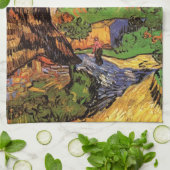 Woningen in Auvers door Vincent van Gogh Theedoek (Gevouwen)