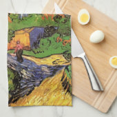 Woningen in Auvers door Vincent van Gogh Theedoek (Quarter Fold)