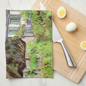 Woningen in Auvers door Vincent van Gogh Theedoek (Quarter Fold)