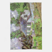 Woningen in Auvers door Vincent van Gogh Theedoek (Verticaal)