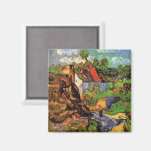 Woningen in Auvers, fijne kunst van Vincent van Go Magneet (Voorkant / Achterkant)