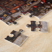 Woningen met wasgoed (Seeburg II) van Egon Schiele Legpuzzel (Zijkant)