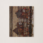 Woningen met wasgoed (Seeburg II) van Egon Schiele Legpuzzel (Verticaal)