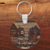 Woningen met wasgoed (Seeburg II) van Egon Schiele Sleutelhanger (Voorkant)