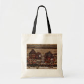Woningen met wasgoed (Seeburg II) van Egon Schiele Tote Bag (Voorkant)