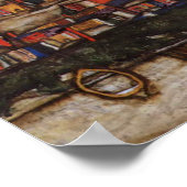 Woningen met wasgoed van Egon Schiele Poster (Hoek)