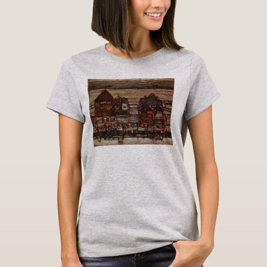 Woningen met wasgoed van Egon Schiele T-shirt (Voorkant)