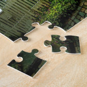 Woningen op steenwegen legpuzzel (Zijkant)