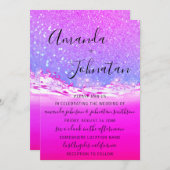 Woningen van Aloha Pink Ombre Kaart (Voorkant / Achterkant)