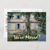 woningen van Manet, adreswijziging Aankondigingskaart (Voorkant / Achterkant)