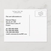 woningen van Manet, adreswijziging Aankondigingskaart (Achterkant)