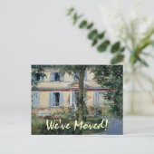 woningen van Manet, adreswijziging Aankondigingskaart (Staand voorkant)