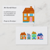 woningen, visitekaartje (Voorkant / Achterkant)