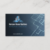 Woningenbouw | Darkblue Drafter Visitekaartje (Voorkant)