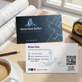 Woningenbouw | Darkblue Drafter Visitekaartje