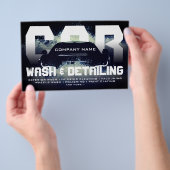 Woninggolven voor auto's flyer (Hand)