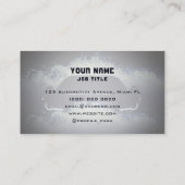 Woninggolven voor auto's visitekaartje (Achterkant)